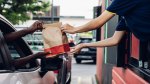 Person ordering from a one of the healthiest fast-food orders from the drive thru